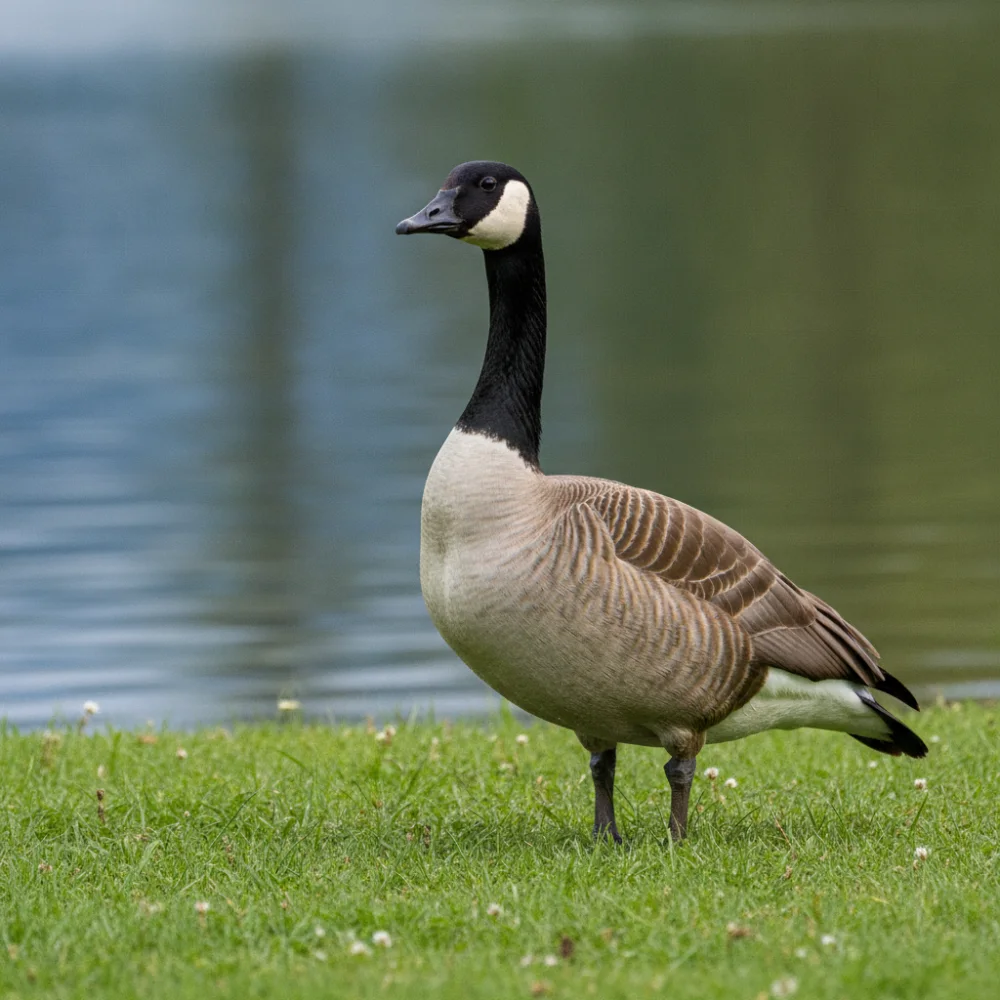 Kanadagans und Nilgans